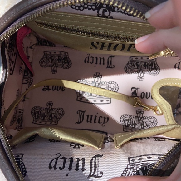 Vintage Juicy Couture BABY PINK Velour Terry BOWLER BAG Y2K RARE BARBIECORE - Picture 13 of 15